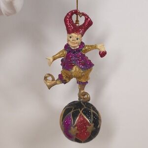 Katherine's Collection Jester Male Balancing Ball Christmas Ornament